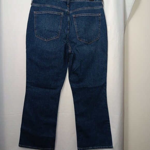 J. CREW BUTTON FLY MID RISE FLARE CROP JEANS - Picture 9 of 11